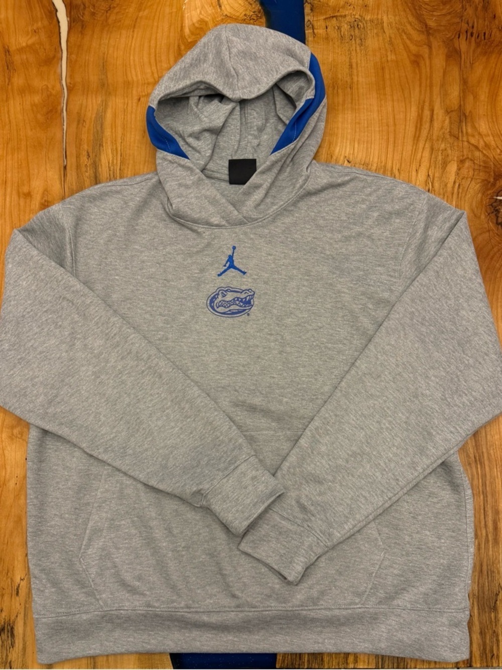 Jordan Florida Gators Hoodie Mens Large Gray Jumpman NCAA Sweatshirt - Picture 2 of 8